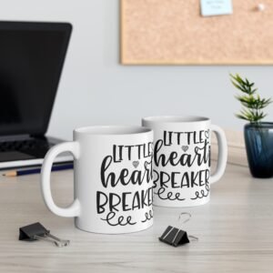 Cute Little Heartbreaker Mug – 11oz Coffee Cup for Kids, Perfect Gift for Valentine's Day